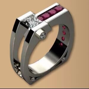 Unisex Wedding Rings Promise Engagement Rings Size 9 fashion ring